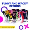 WackySox Raspberry Horse Equestrian Riding Socks