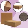 7x7x2 inches Shipping Boxes Set of 25, Brown Corrugated Mailing