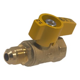 XFITTING 3/8 Inch Flare x 1/2 Inch FIP Gas Valve, 2 Pieces