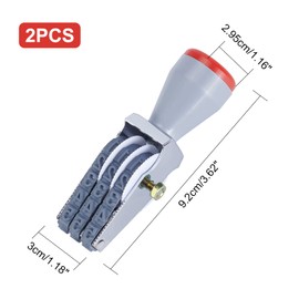 NBEADS Pack of 2 Number Roll Stamps, Adjustable Plastic Number Stamp, Date Stamp, Rolling Wheel Stamp, Multifunctional DIY Rubber Scrapbooking Roll, Stationery, Office, Business