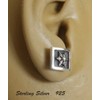 STERLING SILVER 925 AMTHGPS-051 Single Ear Sterling Silver 925 Earrings