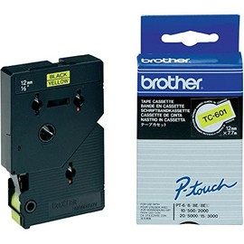 Brother - Laminated tape - black, yellow - Roll (1.2 cm x 8 m) - 1 roll(s)
