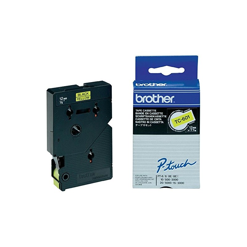 Brother - Laminated tape - black, yellow - Roll (1.2