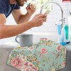 netufe Shabby Chic Pink Rose Flower Hand Towels for Bathroom
