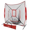 7x7 Ft Baseball Softball Practice Net for Pitching Batting Hitting