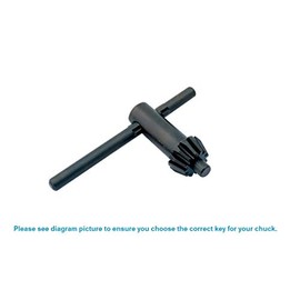 HHIP 3070-0042 Replacement Drill Chuck Key, Fits 1/4" Chuck, 0.195"/5mm Pitot