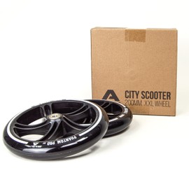 Apollo City Scooter Replacement Wheel Set, Pro Wheels – ABEC 7 Ball Bearings, Roller Wheel Replacement Wheels, Suitable for City Scooter, black