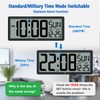 WallarGe 14.5'' Large Digital Wall Clock Battery Operated with Jumbo