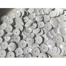 Sequins 8mm 800/Pkg White