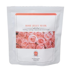 Mascarilla Facial de Gelatina en Polvo Hidratante, Suavizante, Eliminación de Arrugas, Humectante Profundo, Limpieza Profunda de la Piel que Ilumina los Poros(Polvo de máscara de gelatina de rosa)