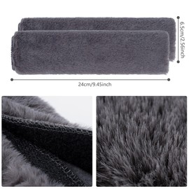 Gurtpolster Auto Gurtschutz Sicherheitsgurt Schulterpolster Gurtschoner Faux Rabbit Fur Gürtelkissen Schutzkissen Polsterung für Sitzgurt 1 Paar