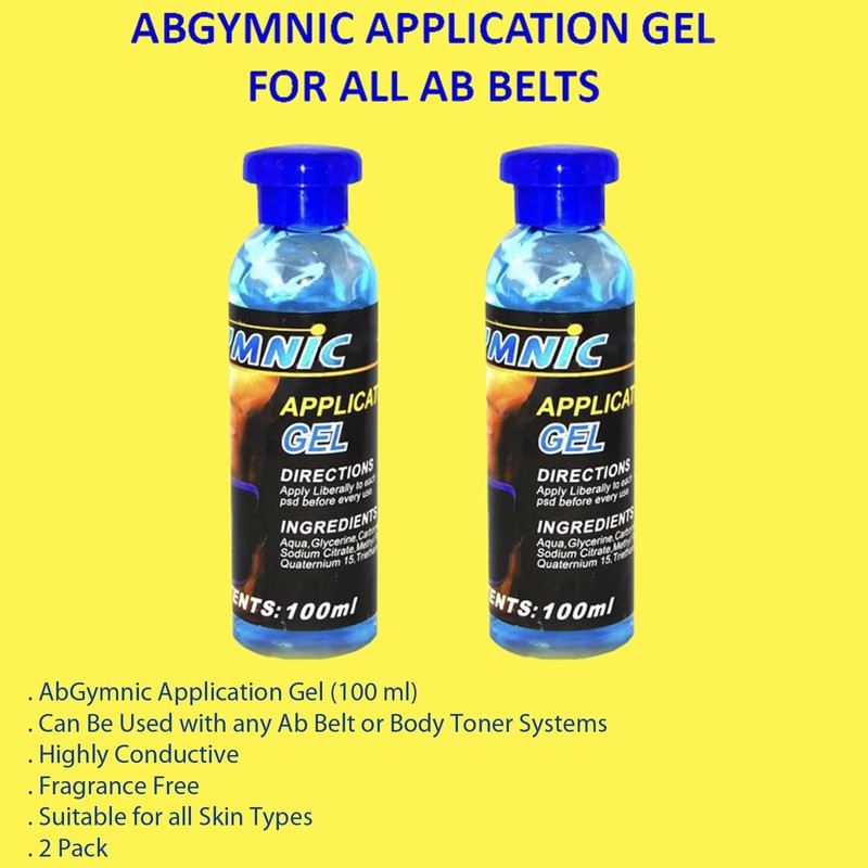 Abgymnic 2x100ml Original Highly Conductive Gel for TENS, EMS and