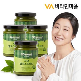 Vitamin Village (Hyundai Hmall) Vitamin Village Monomil Low Sugar Matcha Spread 210g x 4 / (현대Hmall) 비타민마을 모노밀 저당 말차 스프레드 210g x 4개