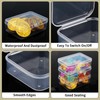 Pack of 13 Storage Boxes with Lid, Small 11.2 x