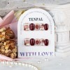 TENPAL Handmade Press on Nails Wine Red Nails Press Ons