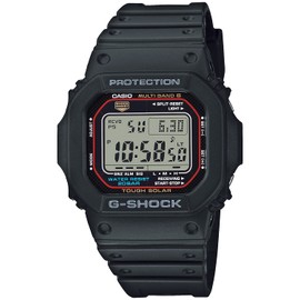 Casio G-Shock GW-M5600 Series Solar Wristwatch, Black, Urethane Band