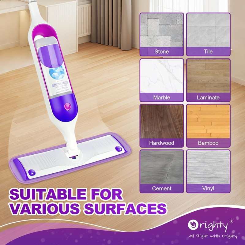 Orighty Reusable Mop Pads for Swiffer PowerMop, 10 Pack Power