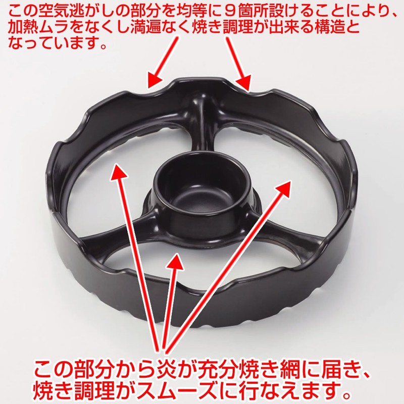 東彼セラミックス(Tohi Ceramics) Cookware, 直径19×高さ4cm, Black