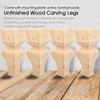 La Vane 8 inch / 20cm Wooden Furniture Legs, Set