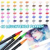 Dual Brush Pen Set 48 Colours Fineliner Set, Felt Pens