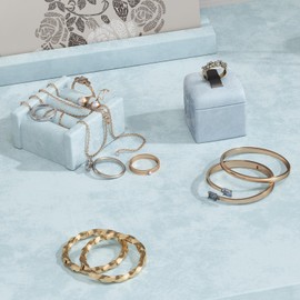 Wallderful Light Blue Velvet Drawer Liner Velvet Wallpaper Baby Blue Felt Fabric Self Adhesive Velvet Flocking Liner for Jewelry Soft Cabinet Liners for DIY Art Crafts Gift Wrapping Box Display Stand