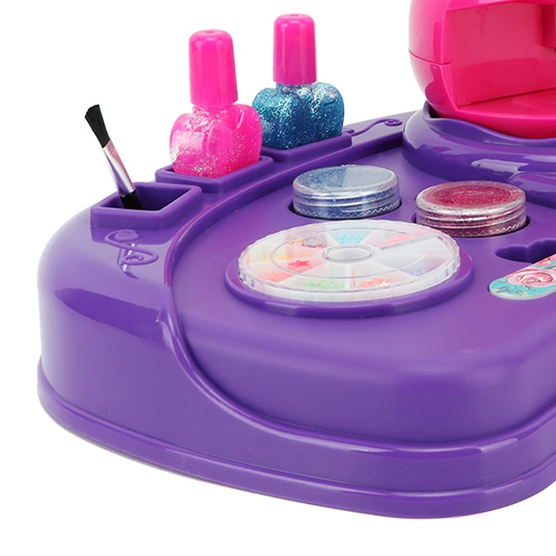 Kids Nail Art Toys Nail Polish Set with Dryer DIY
