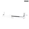 Kohler K-11581-CP Loure 24" Towel Bar, Polished Chrome