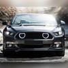 AMERICAN MODIFIED Front Upper Grille Compatible with 2015-2017 Ford Mustang