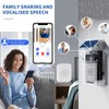OBEST Wireless Intelligent High-Definition Video Doorbell, With Solar Rain Cover,