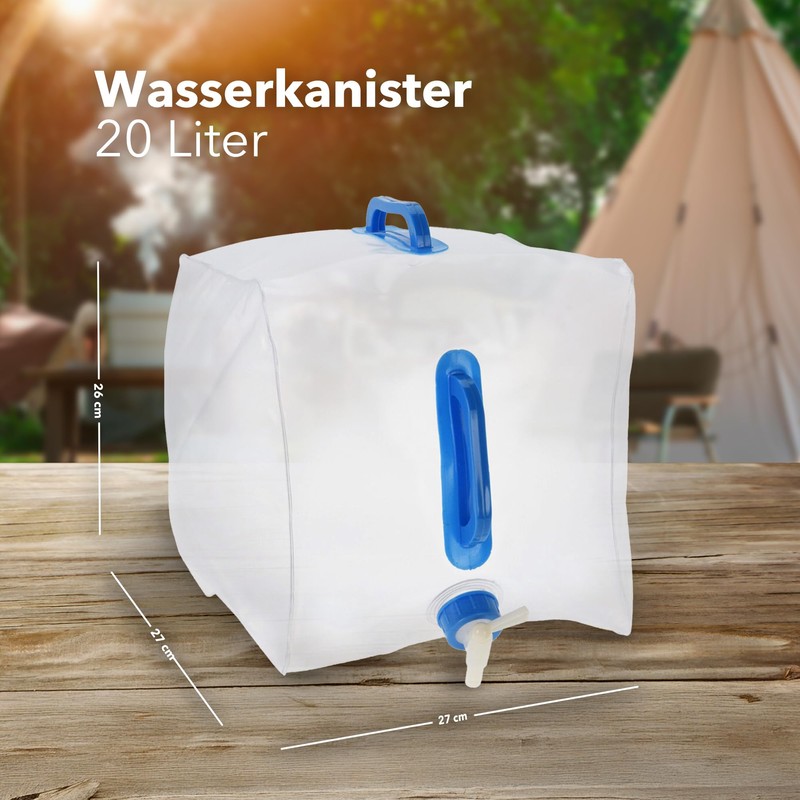 Tool & Tree Foldable Water Canister 20 Litres - Space-saving