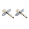 HJGarden 2pcs Automatic Spring Latch Door Bolt Fixed Heavy Duty