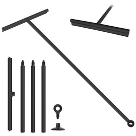 ERKOON Escobilla de Ducha de Silicona Desmontable de 24-89cm, rascacristales, limpiacristales para Espejos, Limpiador múltiple para baño, Puertas, Coches y Muebles (12 Inch)