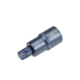 TOP-VIGOR Torx Bit Socket, 1/2" Drive x T55 CR-V Key Socket, Premium S2 Steel Bits, Torx Bit with 55mm Length for Car, Trucks Repair(for Hand Use Only)