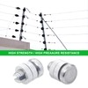 12 PCS Electric Fence Wire Connectors for 12-17 Gauge Aluminum