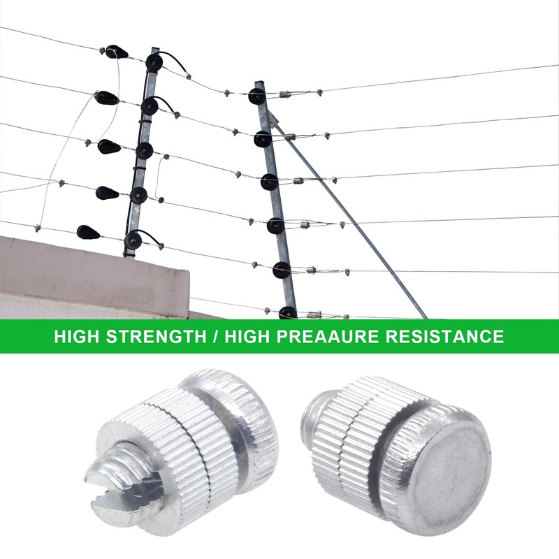 12 PCS Electric Fence Wire Connectors for 12-17 Gauge Aluminum
