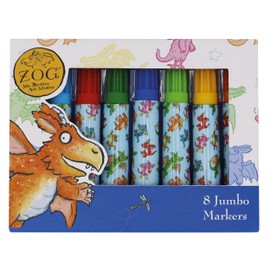 Robert Frederick Set of 8 Jumbo Marker Pens for Children Zog Design – Perfect for Ages 3 Years Upward