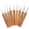 Dreadlock Crochet Hook Tool Dreadlock Crochet Hook Set, Bamboo Handle