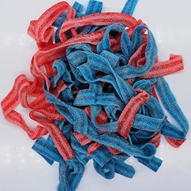 Smarty Stop Sour Mix Belt Gummy Candy Collections (Freedom Mix/Raspberry-Cherry & Blueberry, 1 Pound (Pack of 1))