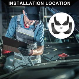 Hihaha Mud Flap Splash Guard with Mount Accessories for Volkswagen Golf Hatchback 2015 2016 2017 / Front & Rear Side Mud Guards/Durable / 1 Set