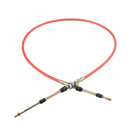 WMPHE Shifter Cable Replacement for 80833 Af72-1002 BMM-80833 Automatic Transmission Shift Cable Eyelet End Compatible with B&M Aeroflow Bang Shift Heavy Duty 0.375" Outer Diameter 5 Ft Long