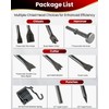 DUPDMKIN 10Pcs Air Hammer Chisels Set, Carbon Steel Air Chisel