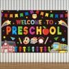 Welcome to Preschool Backdrop Banner First Day of School Party
