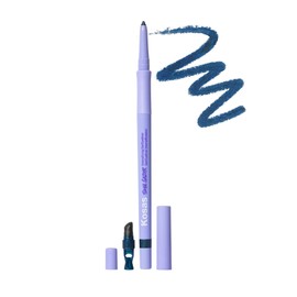 Kosas Soulgazer Gel Eyeliner (Cosmic) - Waterproof, Smudge-Proof Pen with Hyaluronic Acid - Retractable Eyeliner Pencil with Sharpener & Smudger, Long-Lasting - Deep Aqua Satin