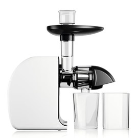 MegaWise Cold Press Slow Masticating Juicer – Quiet Motor, Soft & Hard Modes, Vegetable & Fruit Juice Extractor, Easy-to-Clean Design, High Juice Yield, Black