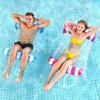 Inflatable Water Hammock Floating Bed for Pool & Beach Free Size/Dark Pink