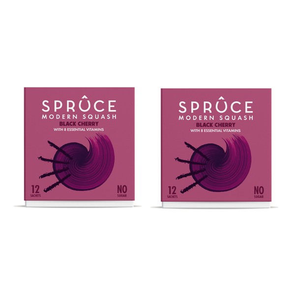 Spruce Natural Water Flavouring With Vitamins – Black Cherry –