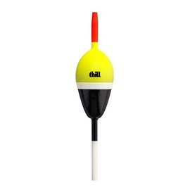 Thill Night 'N Day Glow Float Balsa Wood Fishing Bobber, 1 1/8" Oval, Slip Float