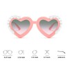 Ridering Toddle Girl Peal Heart Sunglasses,UV 400 Protection for Toddler