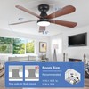 Depuley Small Ceiling Fan with Lights: 42-Inch Flush Mount Fan