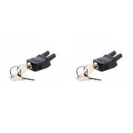 Racktime 17009 Klickfix Lock 'Secureit' for System Adapter, Black (Pack of 2)